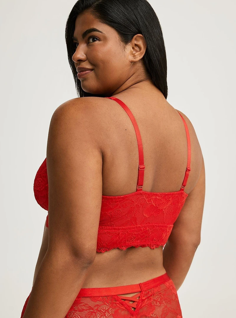 Emma Lace Front-Close Bralette