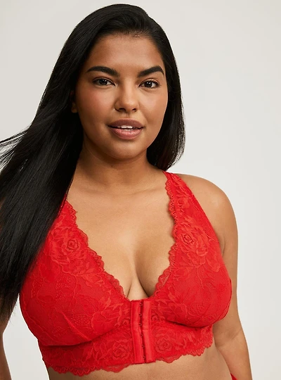 Emma Lace Front-Close Bralette