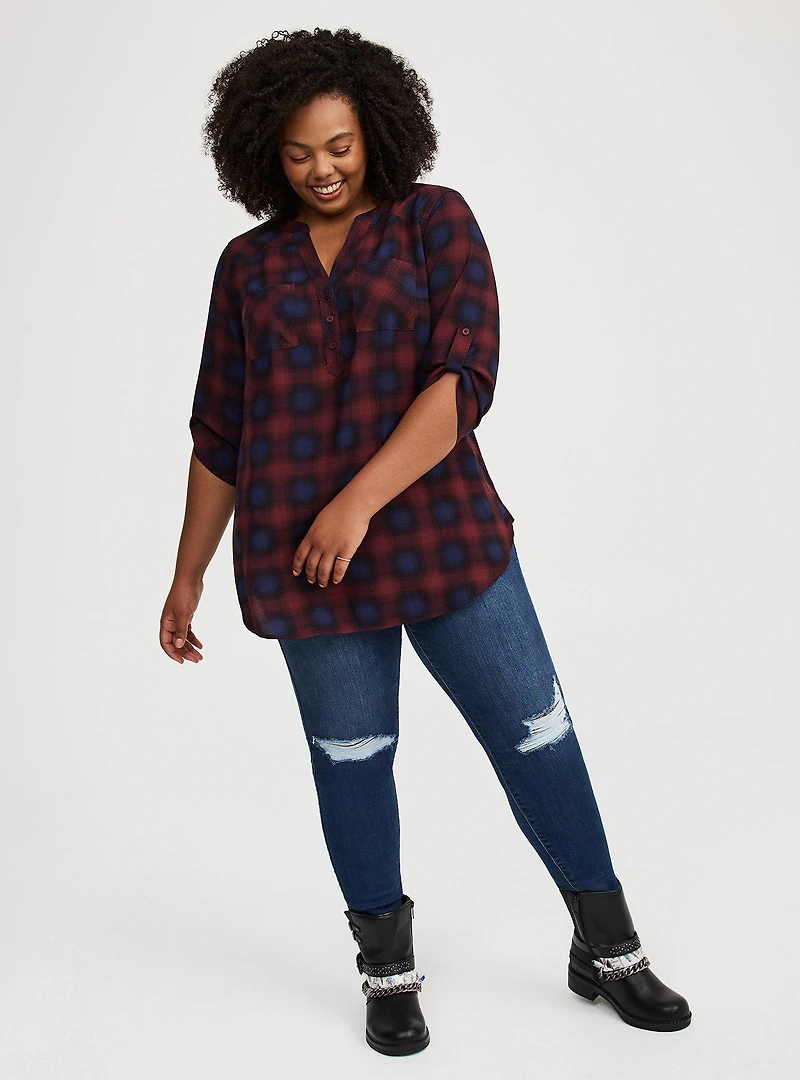 Harper 3/4 Sleeve Pullover Tunic Top