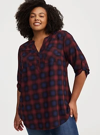 Harper 3/4 Sleeve Pullover Tunic Top