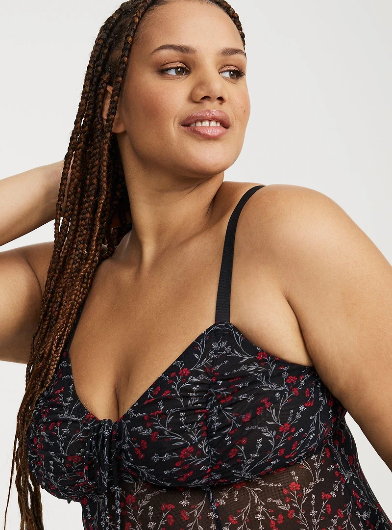 Mesh Fit & Flare Wireless Babydoll