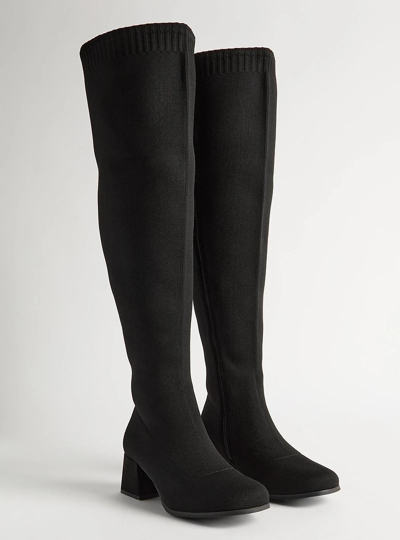 Block Heel Over The Knee Boot (WW)