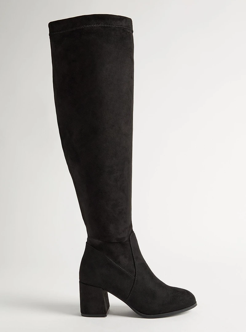 Block Heel Over The Knee Boot (WW)