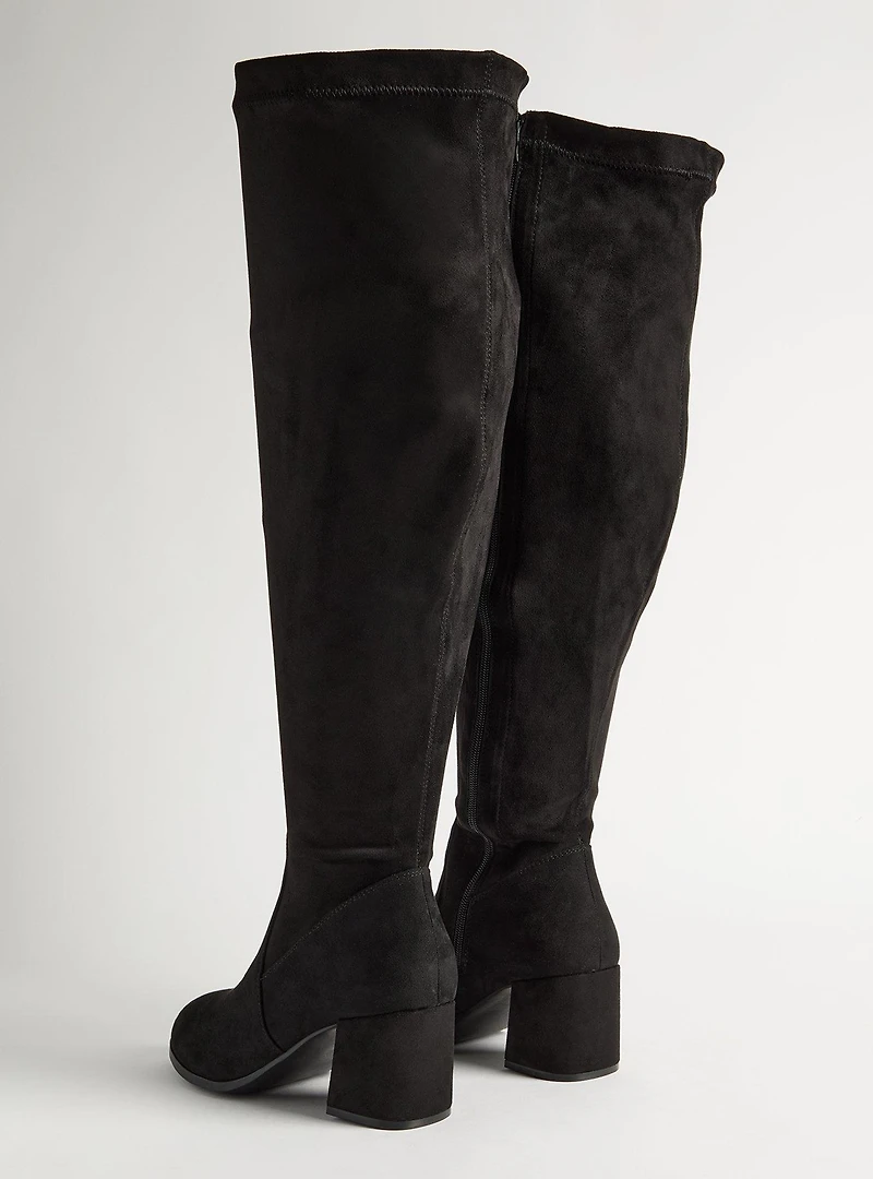 Block Heel Over The Knee Boot (WW)