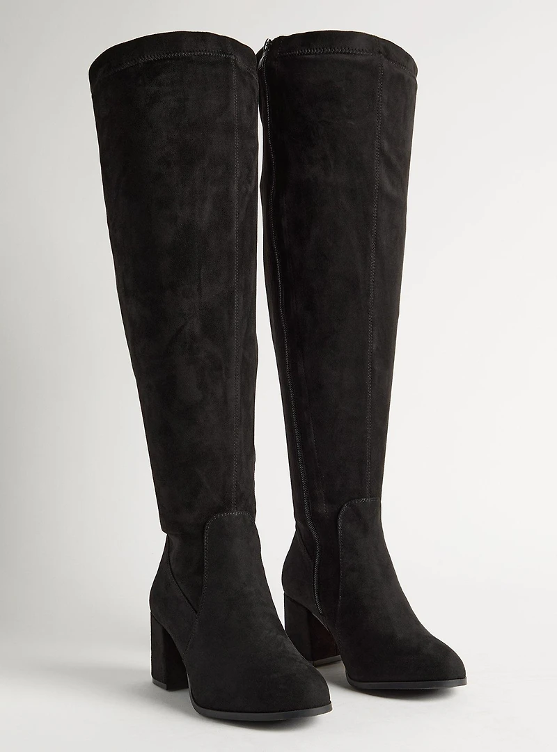 Block Heel Over The Knee Boot (WW)