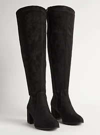 Block Heel Over The Knee Boot (WW)