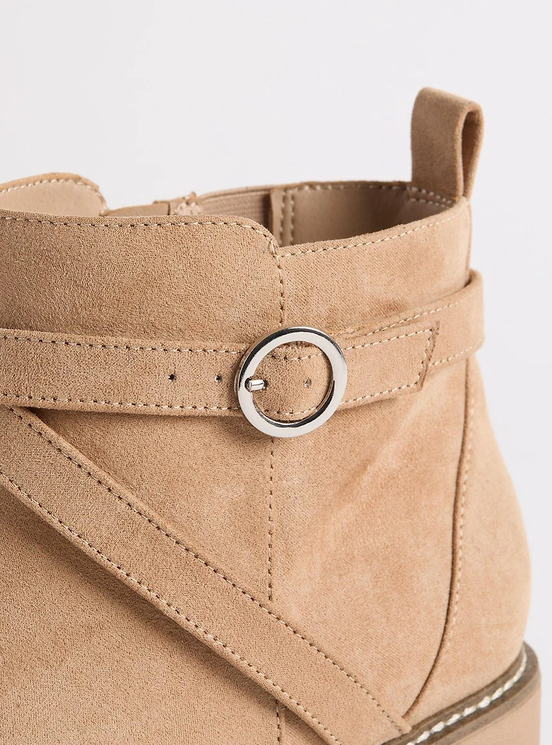 Buckle Wedge Bootie (WW)