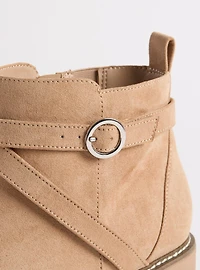 Buckle Wedge Bootie (WW)