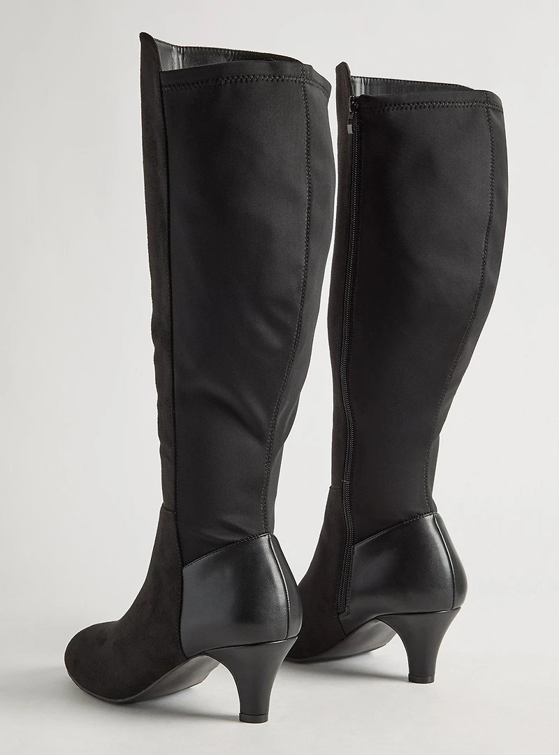 Kitten Heel Knee Boot (WW)