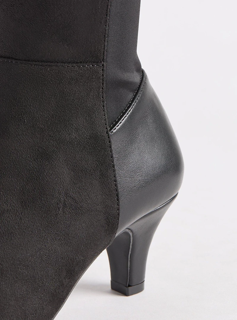 Kitten Heel Knee Boot (WW)