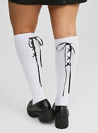 Lace-Up Knee Sock