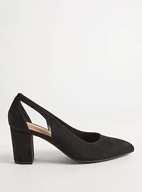 Pointed Toe Cut Out Block Heel (WW)