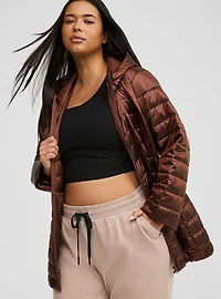 Nylon Shine Puffer Jacket
