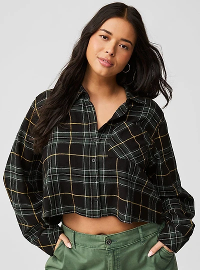 Lizzie Long Sleeve Crop Shirt