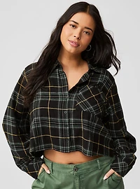 Lizzie Long Sleeve Crop Shirt