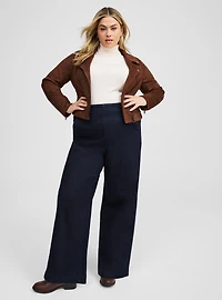 Faux Suede Essential Moto Jacket