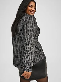 Stretch Boucle Shacket