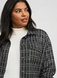 Stretch Boucle Shacket