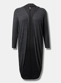 Super Soft Plush Rib Cocoon Lounge Cardigan