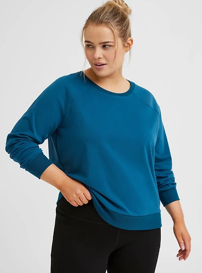 Happy Camper Micro Fleece Sweatshirt