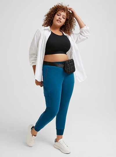 Happy Camper Micro Fleece Cargo Pocket Jogger