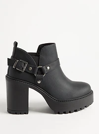Lug Sole Heeled Bootie (WW)