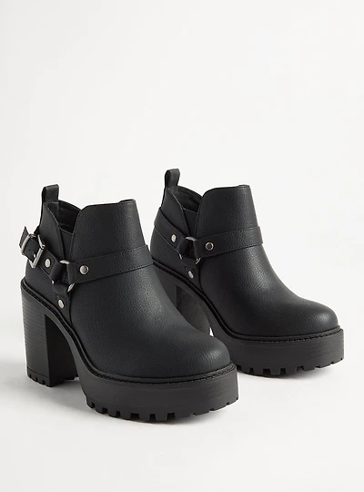 Lug Sole Heeled Bootie (WW)