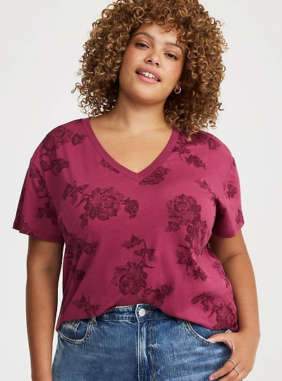 Heritage Jersey Relaxed V-Neck Tee