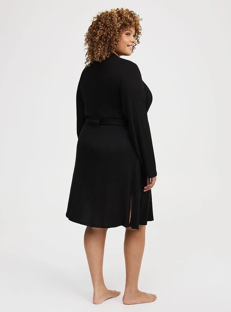 Super Soft Plush Rib Sleep Robe