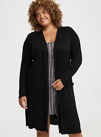 Super Soft Plush Rib Sleep Robe