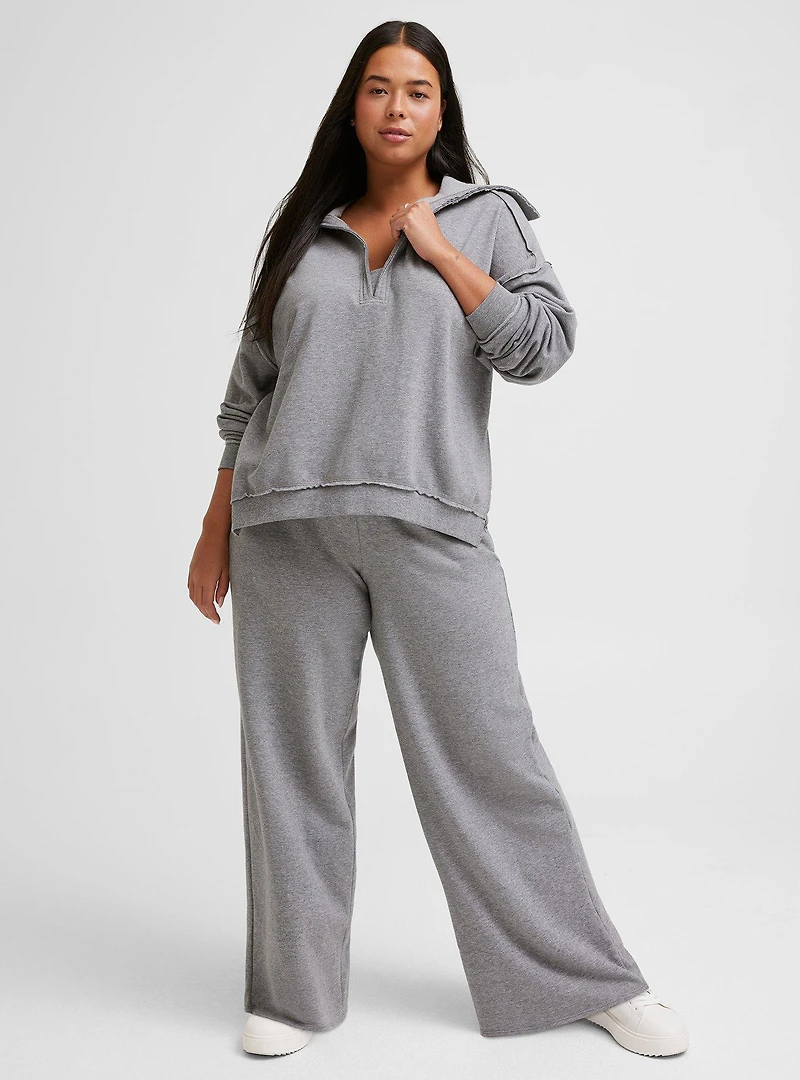 V-Neck Pullover Sweatshirt