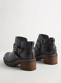 Strappy Lug Ankle Bootie (WW)