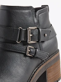 Strappy Lug Ankle Bootie (WW)