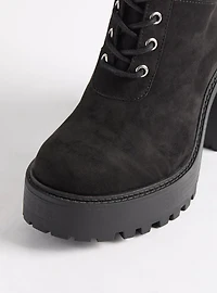 Lace-Up Heeled Knee Boot (WW)