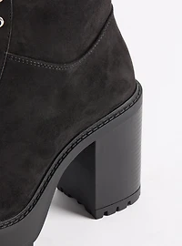 Lace-Up Heeled Knee Boot (WW)