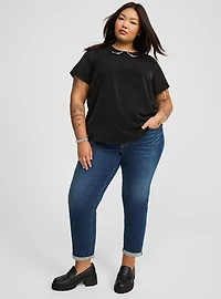 Abbey Bejeweled Collar Top