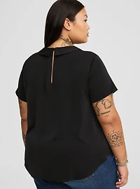 Abbey Bejeweled Collar Top