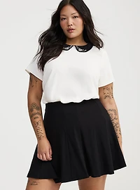 Abbey Bejeweled Collar Top