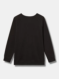 Mandala Classic Fit Cozy Fleece Raglan Embroidered Sweatshirt