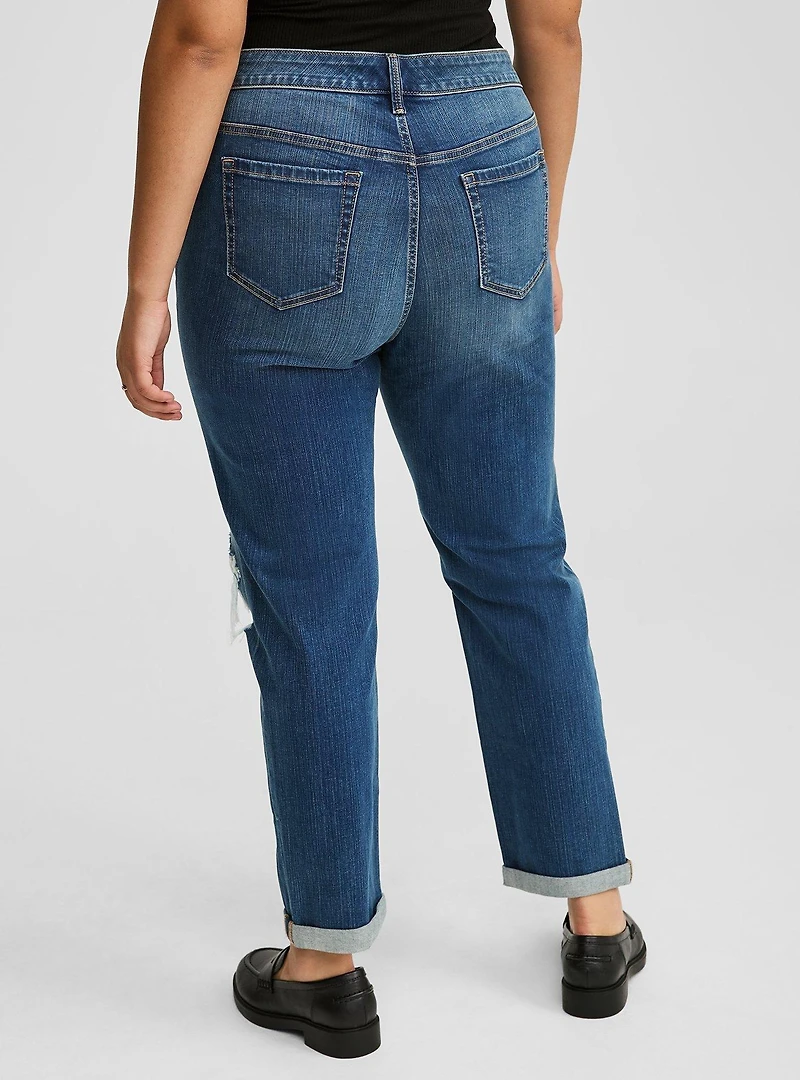 Boyfriend Mid-Rise Denim Jean