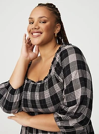 Smocked Bodice Mini Dress