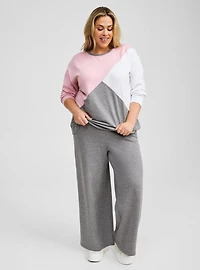 Super Soft Fleece Crew Neck Drop Shoulder Sweatshirt
