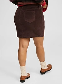 Stretch Corduroy Mini Skirt