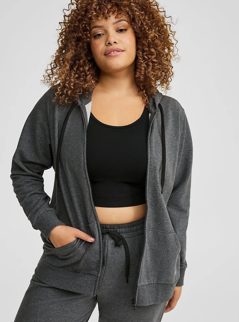 Classic Zip-Up Fleece Hoodie