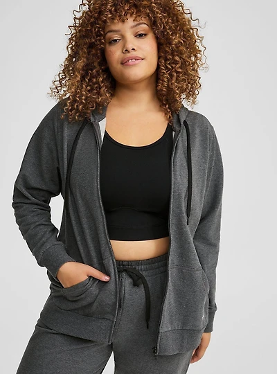 Classic Zip-Up Fleece Hoodie