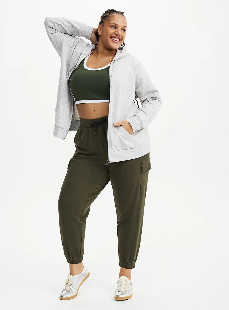 Classic Zip-Up Fleece Hoodie