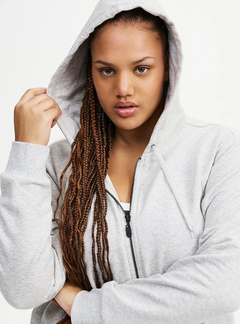 Classic Zip-Up Fleece Hoodie