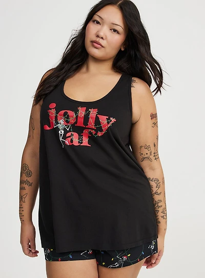 Cotton Racerback Sleep Tank