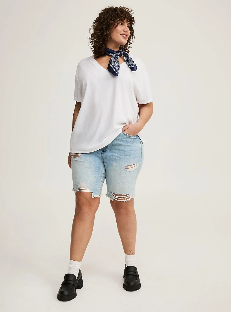 Heritage Jersey V-Neck Relaxed Tee
