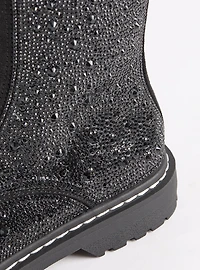 Embellished Laceup Combat Bootie (WW)